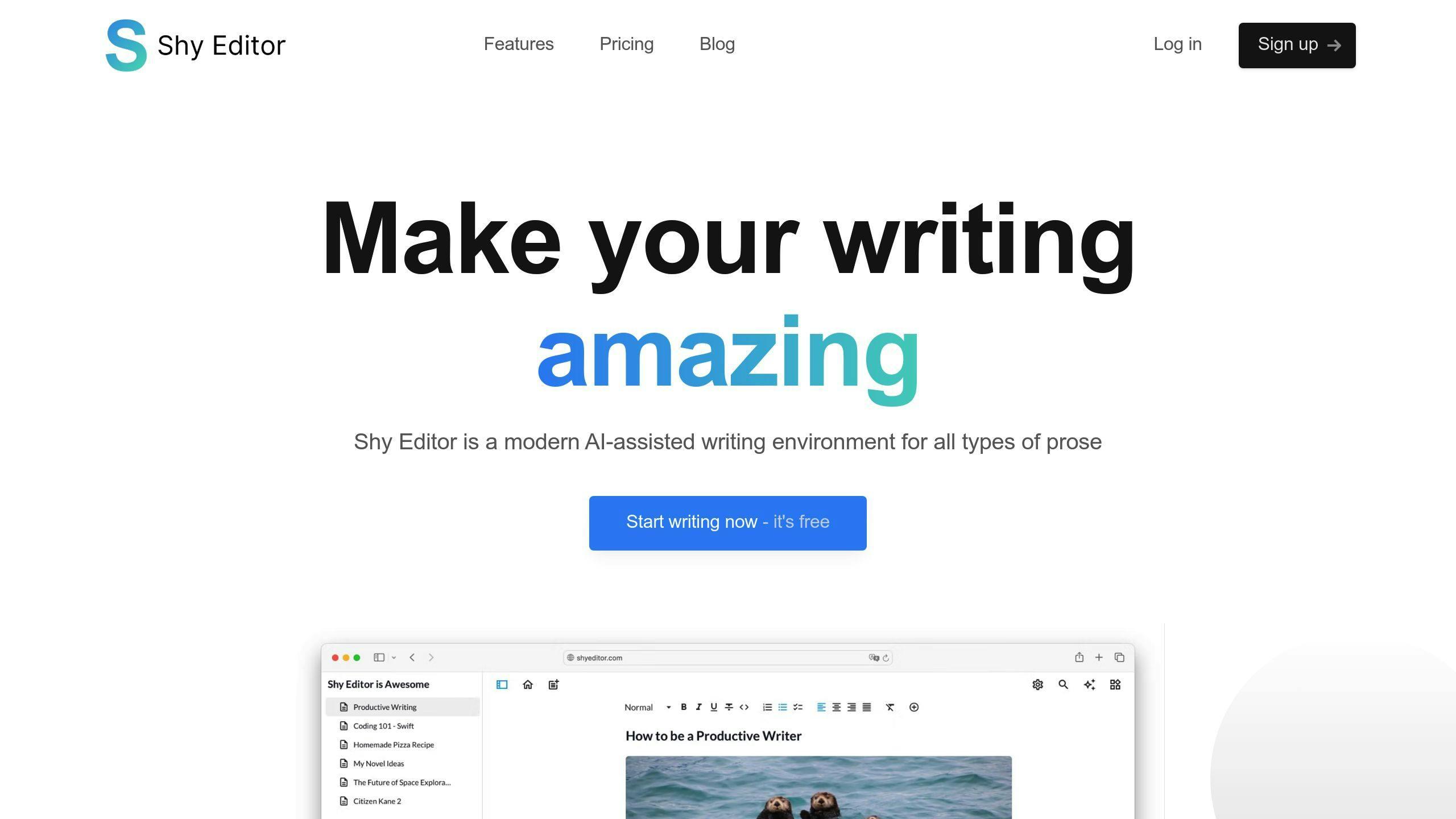 Shy Editor