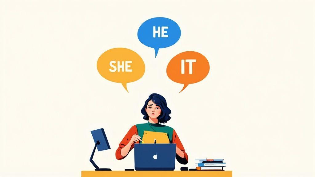 how to write in third person