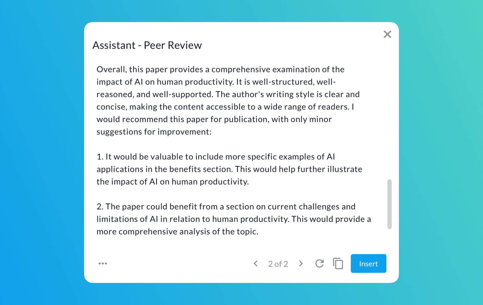 AI Peer Review